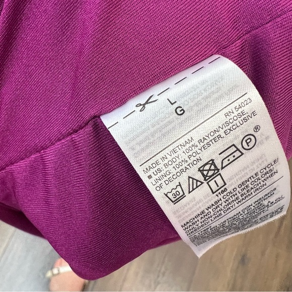 Old Navy purple pinned swing dress SZ LG - Picture 4 of 5